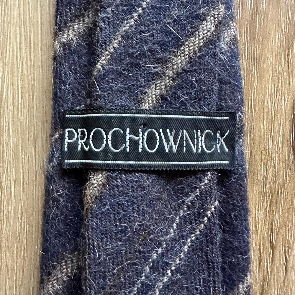 PROCHOWNICK Alpaca Blend Striped Vintage Tie (C)